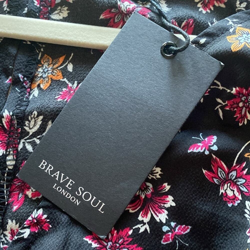 Brave Soul NWT floral wrap dress - Picture 4 of 9
